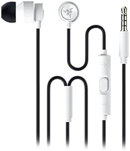 Razer Hammerhead V3 - Wired Earbuds for Gaming - Universal Wired Earbuds with in-Line Mic, USB Type C Audio Adapter & Volume Control for Phones, Tablets, Handhelds and PCs - White