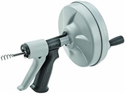 RIDGID 57038 Kwik-Spin Hand Spinner with AUTOFEED, C-1 Inner Core (IC) Drain Cleaner Cable, and Bulb Drain Auger to Remove Drain Clogs