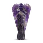 Reiki Crystal Products Amethyst Angel, Amethyst Angel Statues, Natural Crystal Stone Angel Size 3 Inch Approx