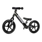 Strider - 12 Sport Balance Bike For Ages 18 Months - Ultralight First Kids Bike. Adjustable Saddle, 12 Inches In Black