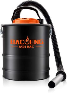 BACOENG 15L Ash Vacuum Cleaner – Powerful Metal Tank for Fireplace & Stove