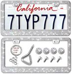 Newzon Bling Rhinestone Car License