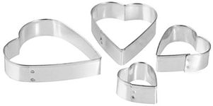 Zenker Set of 4 Heart Shape Cookie Cutters Material Ss