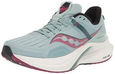 Saucony Womens Tempus Running Shoe, Mineral | Rose, 9