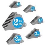 Clipper Guards for Wahl 10 12 14 16 18 20 Hair Clipper Guards 6pcs Extra Long Clipper Guard Attachments 2.5 Inch Clipper Guides Multiple Sizes Universal 2.5", 2.25", 2", 1.75", 1.5", 1.25" (Gray)