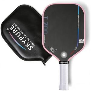 SKYPURE Master 5.0 Control Pickleball Paddle | T700SC Raw Carbon Fiber Face | 16mm PP Honeycomb Core | Time-Freeze Control Technology | Built for Precision & Stability | USAPA Approved