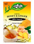 Dalgety Strong Honey and Ginger Herbal Infusion 72g Cartons 100% Natural, Caffeine Free Tea; Delicious and Packed with Unique Health Benefits (6 Pack)