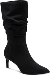 Alfani Womens Lissa Faux Suede Slouchy Booties Black 9 Medium (B,M)