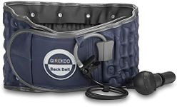 Decompression Back Belt by GINEKOO - Spinal Air Traction Belt for Lumbar Support and Lower Back Pain, Back Support & Lumbar Traction Belt, Navy Blue(29-49 inch Waists)