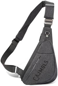 Cajmols Sling Bag Chest Shoulder Backpack Fanny Pack Crossbody Bags for Men,Women Travel Hiking Daypack (J-Dark Grey)