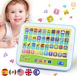 Bilingual Spanish & English Learning Toys for Toddlers 1-3,Kids Interactive Lear