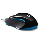 Logitech G300s Wired Gaming Mouse, 2,5K Sensor, 2,500 DPI, RGB, Lightweight, 9 Programmable Controls, On-Board Memory, Compatible with PC/Mac - Black