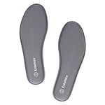 Knixmax Memory Foam Shoe Insoles for Women, Replacement Shoe Inserts for Sneakers Loafers Slippers Sport Shoes Work Boots, Comfort Cushioning Innersoles Shoe Liners Grey EU 38