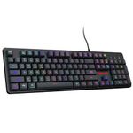 Redragon Dyaus K509 Wired Semi Mechanical Gaming Keyboard with 7 RGB Backlit Colors on Keys & Without Edge Side Light Illumination (Black)