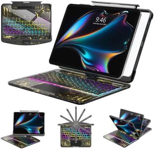SIBEITU Wireless Clear Keyboard Case for iPad Pro 13 Inch M5 2025/M4 2024