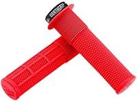 DMR Brendog DeathGrip Flange Lock-On Mountain Bike MTB Grips - Red (Thick)