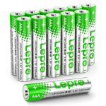 Lepro AAA Alkaline Batteries 12 Pack, 1200mAh Triple A Battery with Anti-Leakage Technology, High Capacity, Long Lasting Power, 1.5 Volt LR03 MN2400 AAA Battery Pack for Clocks Remotes Mouse Torch