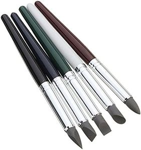 COMIART Clay Sculpture Tools Silicon Color Shapers Painting Brushes Size 6