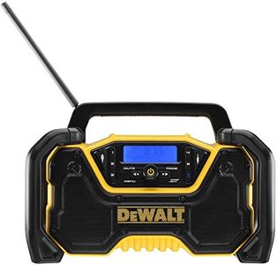 Dewalt XR Battery and Mains Radio DCR029 (DAB+ and FM Stereo Radio, Extremely Robust Housing, with Bluetooth, Digital Display with Backlight, Battery and Charger not Included)