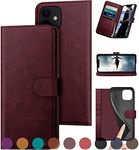 DuckSky for ZP iPhone 11 Wallet case Wine Red