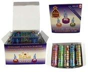 Sultana Coloured Quick Light Charcoal for Hookah, Shisha, Incense - 33mm - Full Box