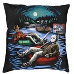 The Beach Stop Jason Voorhees Freddy Krueger Friday 13th Halloween Horror Cushion Cover | Unique Home Decor Inspo Gift Idea | 45x45cm 18x18” | Freddy vs Jason