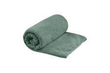 Sea to Summit - Tek Microfibre Towel L - Bath Towel - Soft Terrycloth Feel - Super Absorbent & Quick Dry - Hang Loop & Case - For Camping, Boating & Gym - 60 x 120cm - Sage Green - 285g