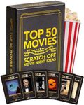 Premium Movie Night Scratch Off Cards – Gifts for Movie Lovers – End Movie Night Indecision With Movies From Top Databases – Stunning Illustrations - Husband Boyfriend Gift - Couples Gift Ideas