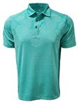 Tommy Bahama Men's Palm Coast Polo Shirt ISLANDZONE, Castaway Green (Tropic Fade), Medium