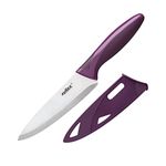 ZYLISS Utility Paring Kitchen Knife with Sheath Cover, 5.5-Inch Stainless Steel Blade, Purple