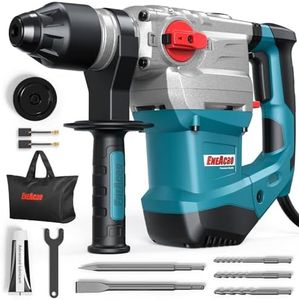 ENEACRO SDS-Plus Martillo Perforador de Alta Potencia, 1500W y 7J, con Embrague de Seguridad y Control de Vibración, 4 Funciones, Incluye Grasa, Cinceles, Brocas y Bolsa de Herramientas
