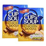 Batchelor's Cup A Soup 4 Sachets - Chicken Noodle - 2 Pack, 2 x 94 g