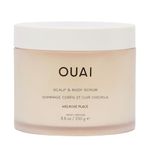 OUAI Scalp & Body Scrub - Exfoliating Body Scrub with Sugar & Coconut Oil Blend for Smooth, Moisturized Skin - Gentle Scalp Scrub for Removing Product Build Up 250g