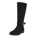 Mochi Women Knee High Boot Black UK/7 EU/40 (31-95)