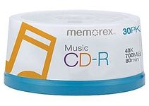 Memorex 120 40X Digital Audio Music CD-R 80min 700MB (Logo on Top)