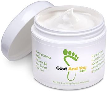 Gout and You Relief Cream for Joint Discomfort, Flare-Ups, Tendon - Fast Acting Muscle Ache Relieving Rub with Arnica/Ilex Leaf Extract, Aloe Vera and Tea Tree Oil