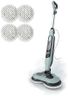 Shark Steam & Scrub Steam Mop, All-in-One Scrubbing and Sanitizing Hard Floor Cleaner, LED Headlights, 4 Dirt Grip Soft Scrub Pads Included, XL Water Tank, Swivel Steering, Hawaiian Grey, S8001