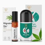 Herb Tantra Migraine Go Roll On And Pain Relief Roller Massager Combo | A Perfect Combo For Relief From Head Aches, Joint Pain, Arthritis, Injury| 100% Pure And Natural |Easy To Use| 9Ml |Pack of 2