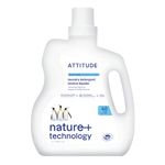 ATTITUDE Liquid Laundry Detergent, EWG Verified Laundry Soap, HE Compatible, Vegan and Plant Based Products, Cruelty-Free, Wildflowers, 40 Loads, 2 Liters