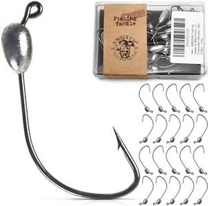 VMSIXVM Tube Jig Heads for Bass Fishing, Tube Worm rig Jigs Tube Bait Hooks for Bass, Crappie, Trout, Tube Lures Tube Hooks kit for Freshwater Saltwater, 5/16oz, 1/4oz, 3/16oz, 1/8oz