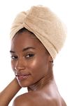 Texere Women's Bamboo Viscose Hair Towel (Tya, Almond Buff, U) Best Gift Idea