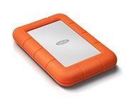 LaCie Rugged Mini 1TB External Hard Drive Portable HDD – USB 3.0 USB 2.0 compatible, Drop Shock Dust Rain Resistant Shuttle Drive, For Mac And PC Computer Desktop Workstation PC Laptop (LAC301558)