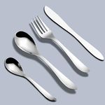 Parage 24 Pieces Premium Stainless Steel Cutlery Set for Home & Kitchen (Contains: 6 Table Spoons, 6 Forks, 6 Tea Spoons, 6 Knives) Spoon Set, Luxury Dining Tableware Gift for House Warming, Silver