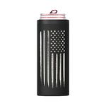 American Flag Skinny Can Cooler for Slim Beer & Hard Seltzer Cans | 12oz Stainless Steel Insulated Tall Can Cooler ââ‚¬â€œ Gifts for Veterans (American Flag)