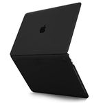 Kuzy MacBook Pro 13 inch Case 2020 2019 2018 2017 2016 Release A2338 M1 A2289 A2251 A2159 A1989 A1706 A1708, Non-Slip, Fully Vented Plastic Hard Shell MacBook Pro Case with Touch Bar, Black