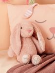 Mi Arcus Sophie Cute Plush Huggable Stuffed Animal Bunny Soft Toy for Girls/Baby/Boys/Kids Gift/Peach/27 CM