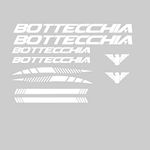 VVWV Bottecchia Bicycle Stickers and Graphics for Cycle Body Mountain Bike Racing Combo Vinyl Die-Cut Decals White Pack of 10