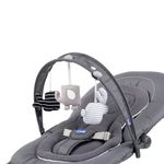 Chicco Hooplà Hammock for Babies from 0 Months to 18 kg, Swing and Chair for Babies and Children with Play Arch, Adjustable Backrest and Reducing Cushion, Compact - Grey (Moon Grey)