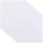 560 Pcs Double Sided Sticky Removable Dots Stickers Round Putty Clear Sticky Tack No Trace Super Sticky Putty Waterproof Small Stickers for Festival Decoration (6mm, 560)