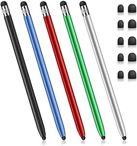 Stylus Pens for Touch Screens, 5 Pack Stylus Pen for iPad iPhone Android Chromebook Tablets and More Capacitive Touchscreen Devices High Sensitivity & Precision No Scratches Rubber Tips Stylist